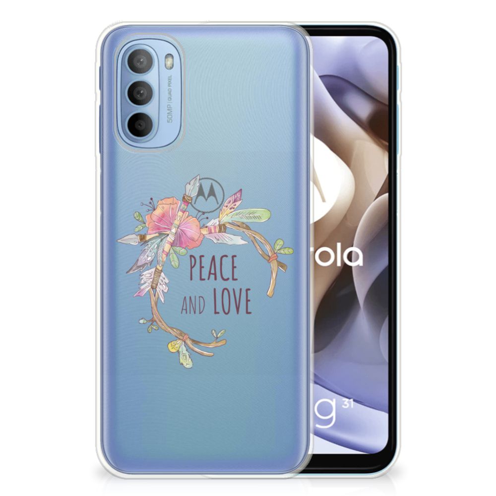 Motorola Moto G31 | G41 Telefoonhoesje met Naam Boho Text B2C Telecom