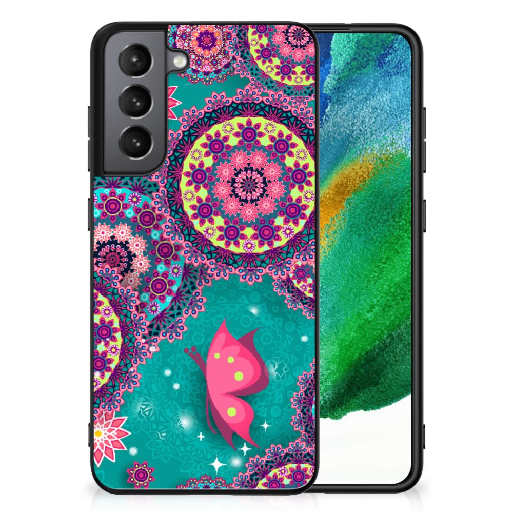 Samsung Galaxy S21FE Leuk Telefoonhoesje Cirkels en Vlinders