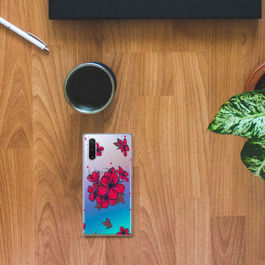 Samsung Galaxy Note 10 TPU Case Blossom Red