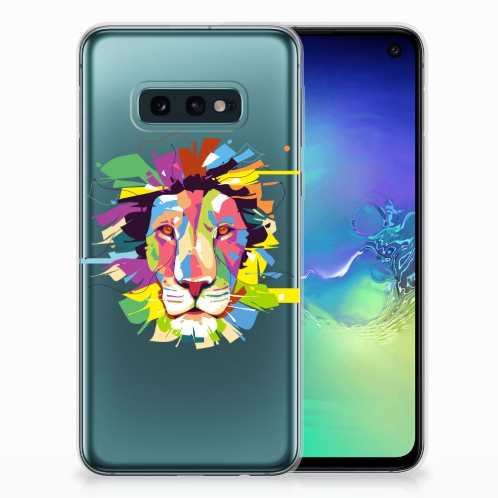 Samsung Galaxy S10e Telefoonhoesje met Naam Lion Color