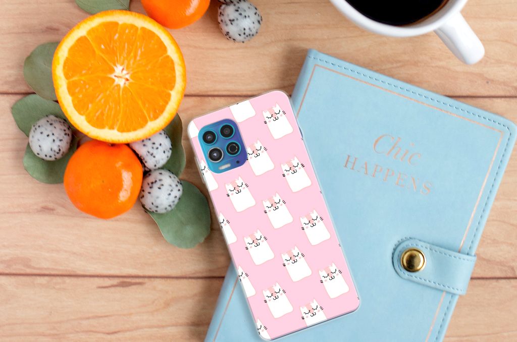 Motorola Moto G100 TPU Hoesje Sleeping Cats B2C Telecom