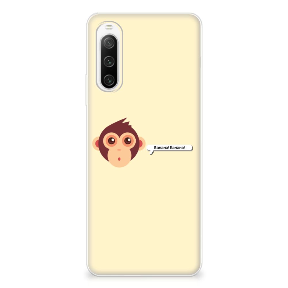 Sony Xperia 10 IV Telefoonhoesje met Naam Monkey B2C Telecom