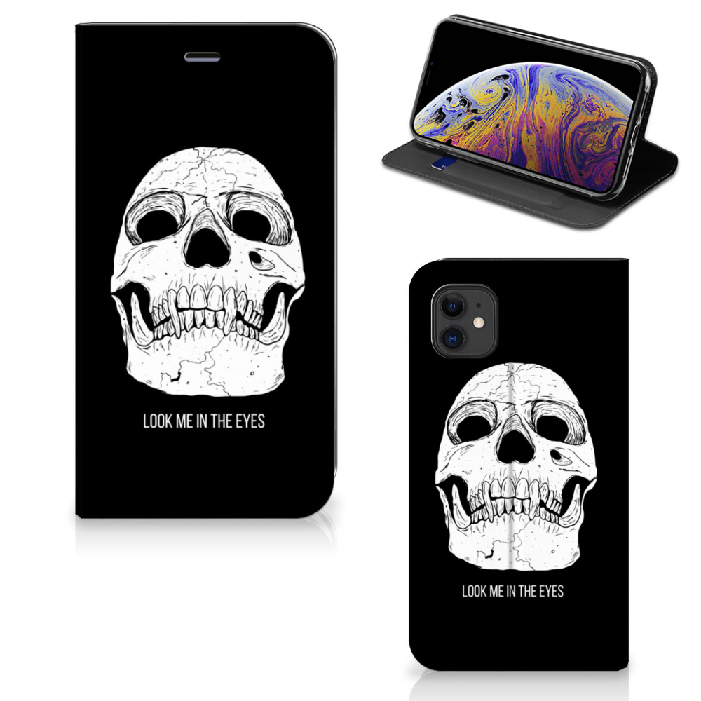 Mobiel BookCase Apple iPhone 11 Skull Eyes