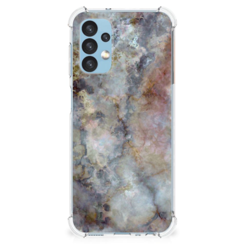 Samsung Galaxy A13 (4G) Anti-Shock Hoesje Marmer Grijs B2C Telecom