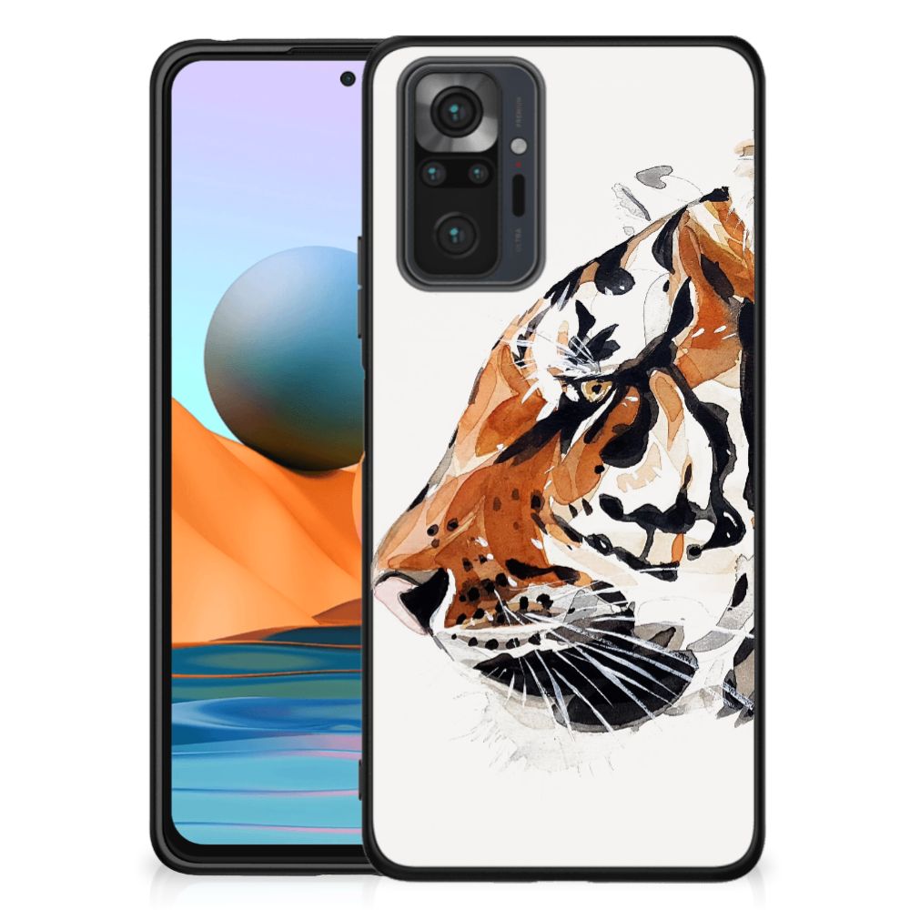 Kleurrijke Telefoonhoesje Xiaomi Redmi Note 10 Pro Watercolor Tiger B2C Telecom