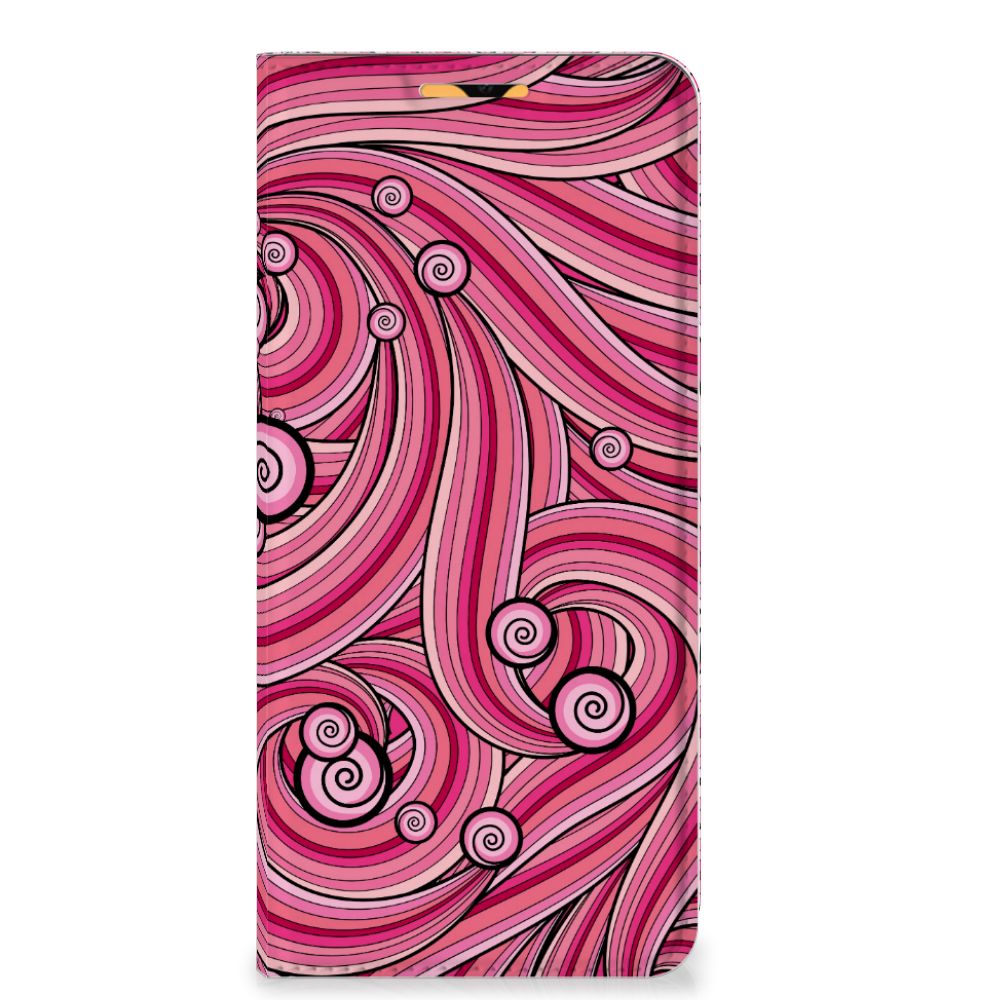 OPPO A15 Bookcase Swirl Pink - B2C Telecom