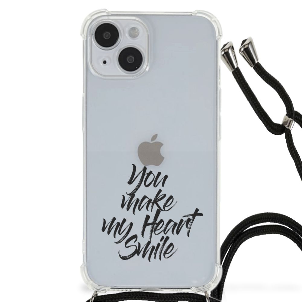 iPhone 14 Plus Telefoonhoesje met tekst Heart Smile