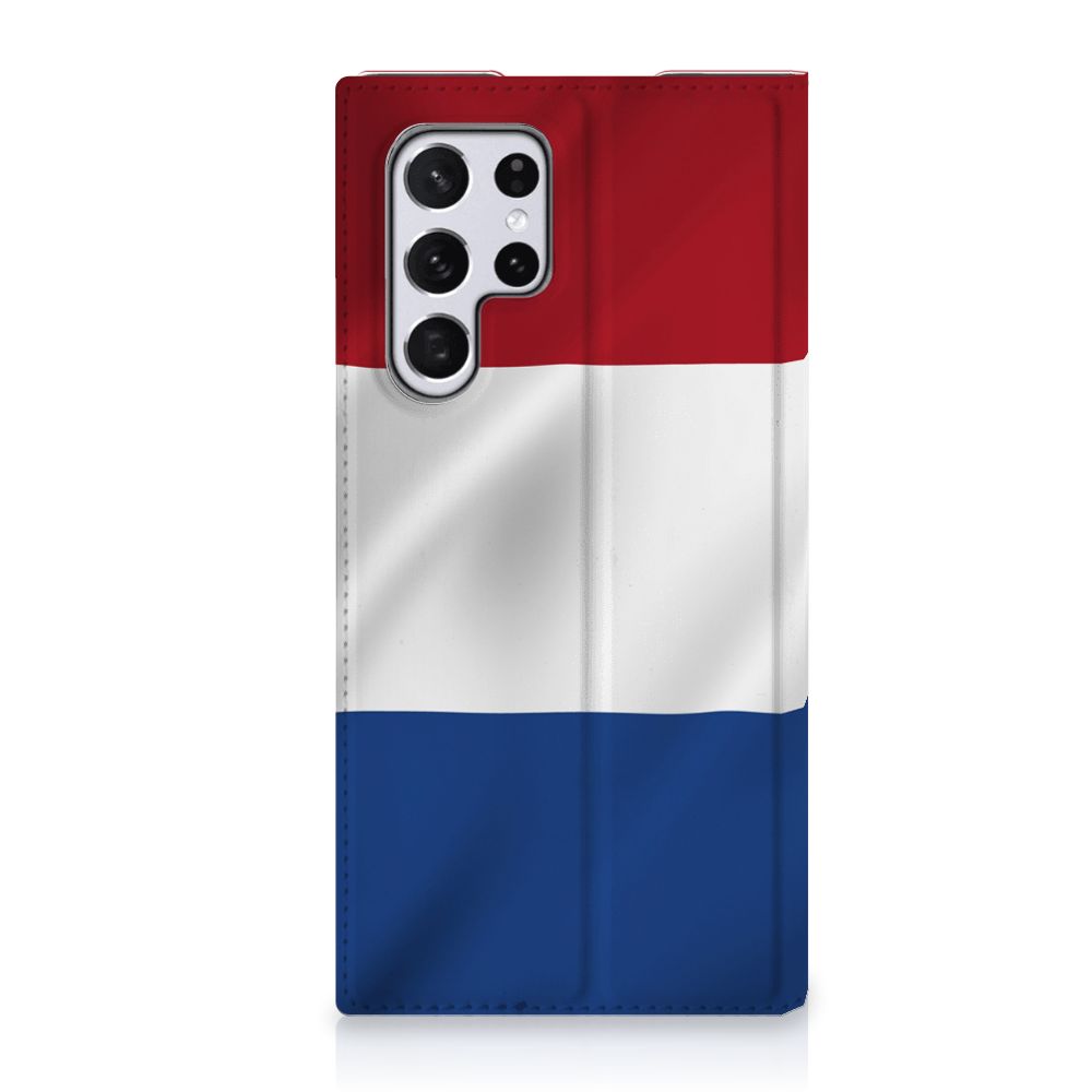Samsung Galaxy S22 Ultra Standcase Nederlandse Vlag - B2C Telecom