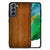 Samsung Galaxy S21FE Houten Print Telefoonhoesje Donker Hout