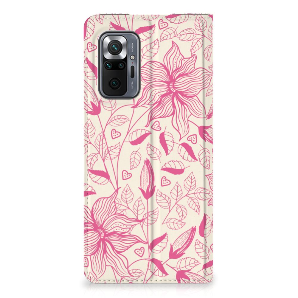 Xiaomi Redmi Note 10 Pro Smart Cover Pink Flowers - B2C Telecom