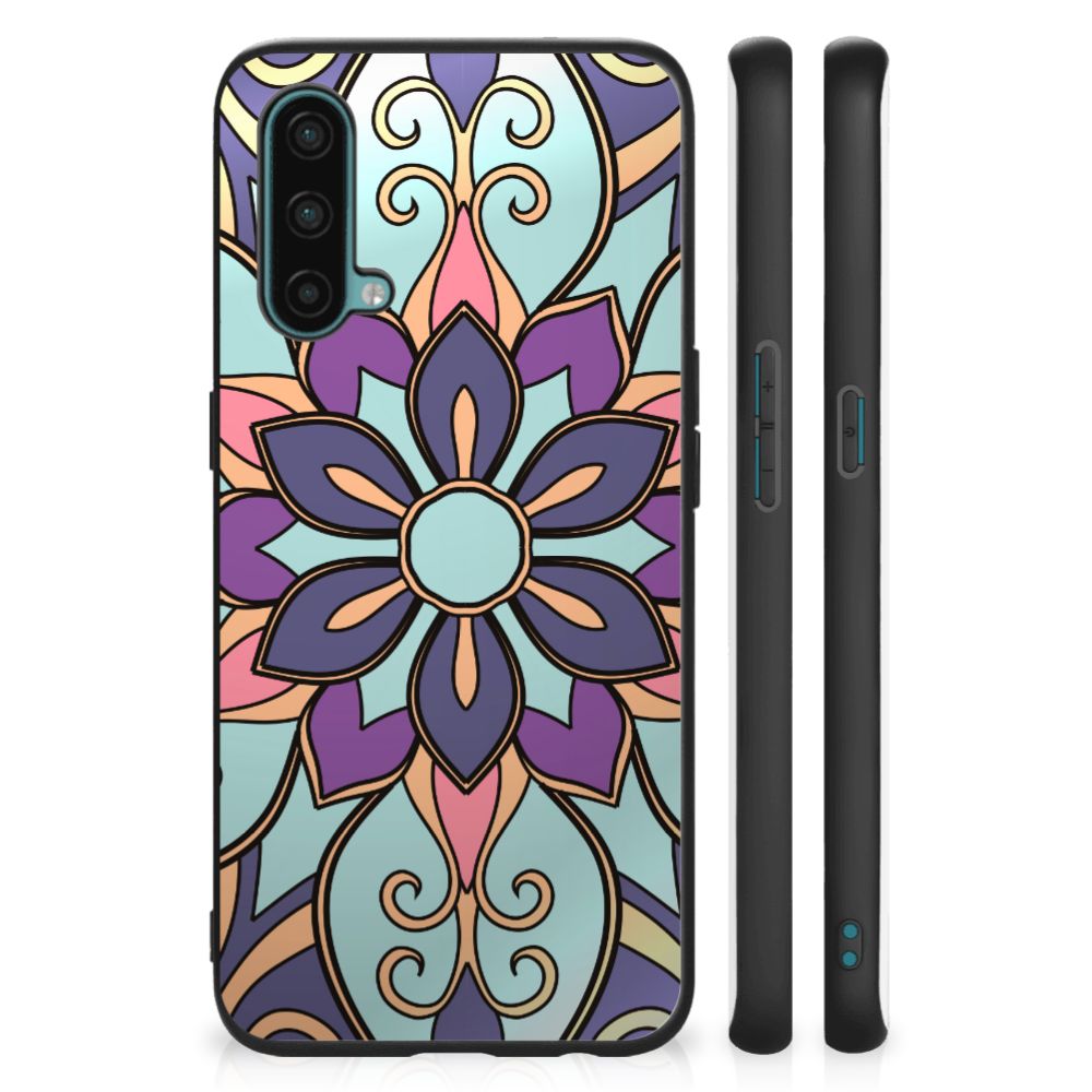 OnePlus Nord CE 5G Bloemen Hoesje Purple Flower B2C Telecom
