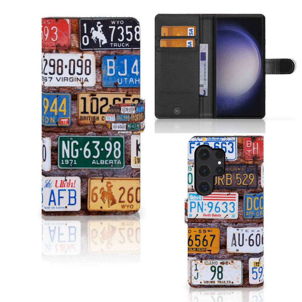 Samsung Galaxy S24 Ultra Telefoonhoesje met foto Kentekenplaten