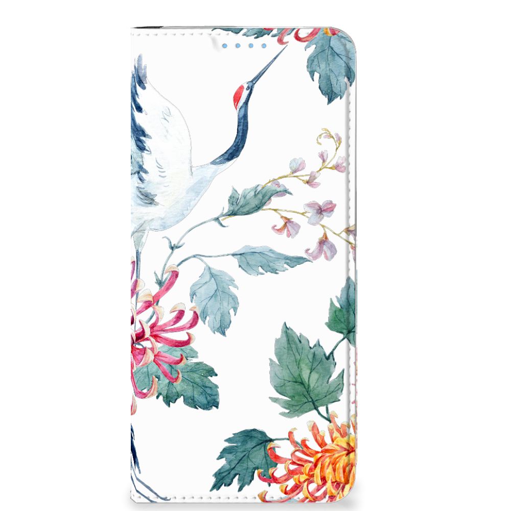 OPPO Reno8 Hoesje maken Bird Flowers - B2C Telecom