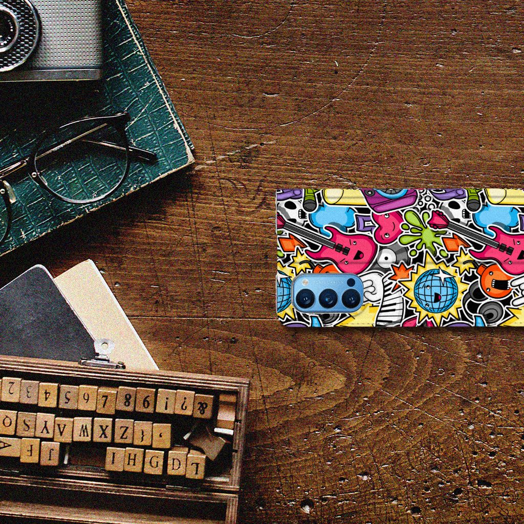 OPPO Reno4 Pro 5G Hippe Standcase Punk Rock - B2C Telecom