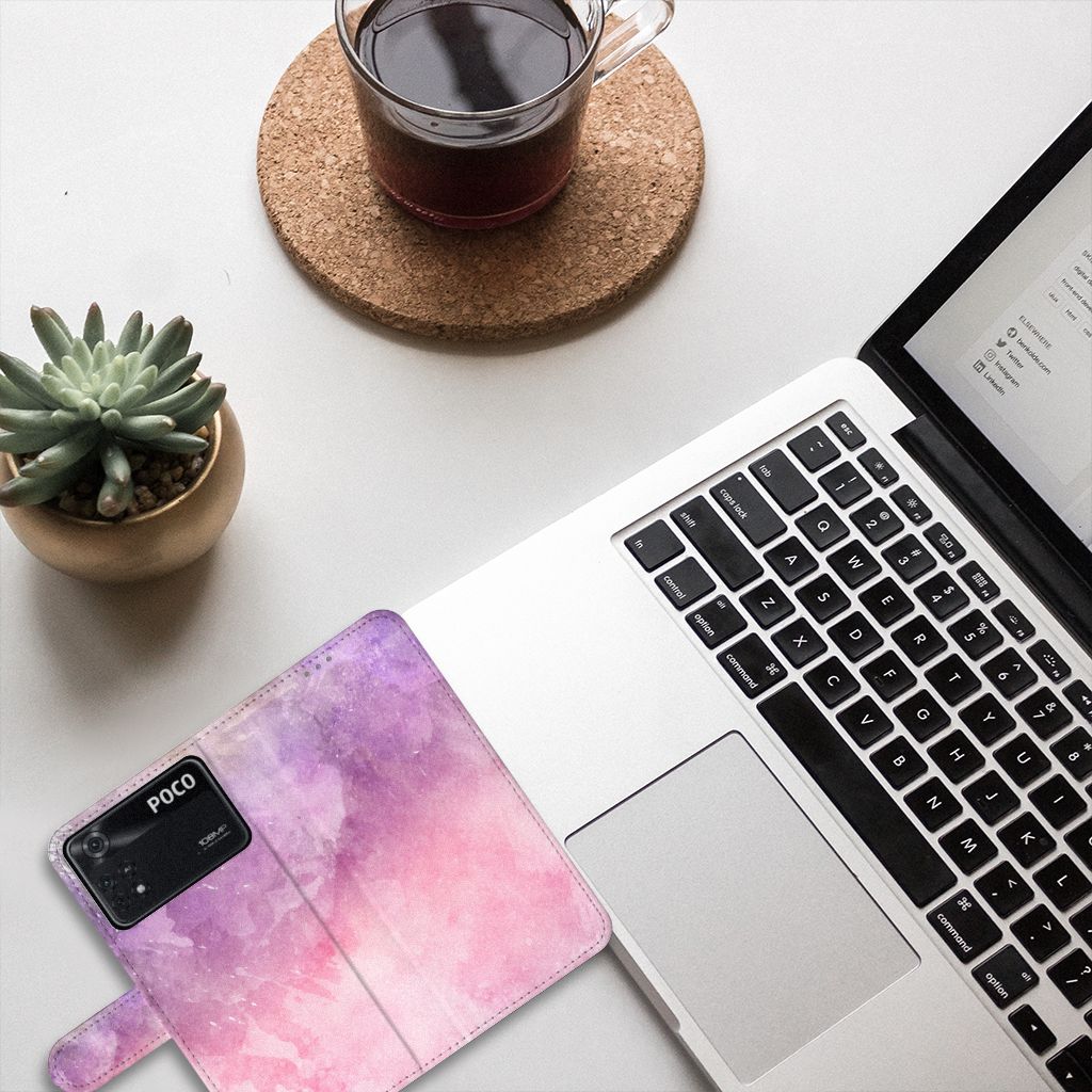 Hoesje Xiaomi Poco X4 Pro 5G Pink Purple Paint