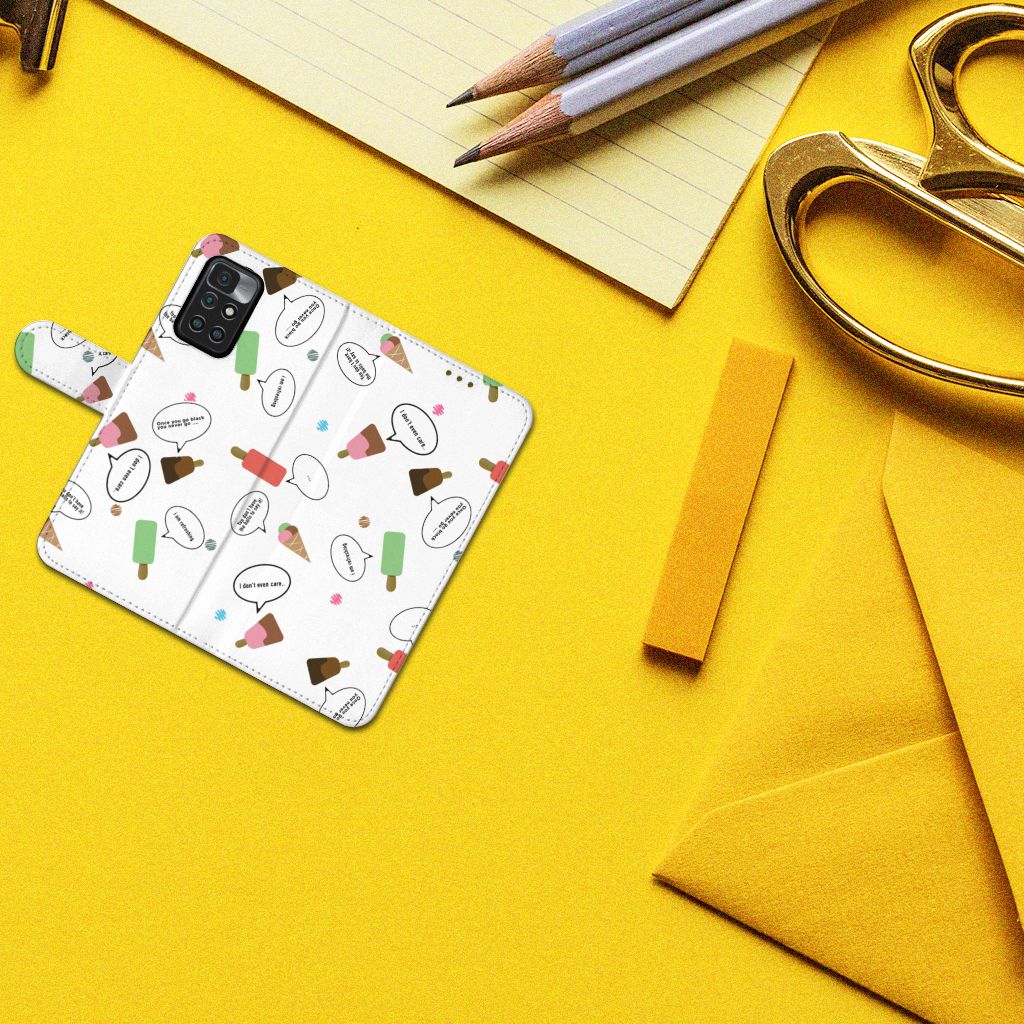 Xiaomi Redmi 10 Book Cover IJsjes