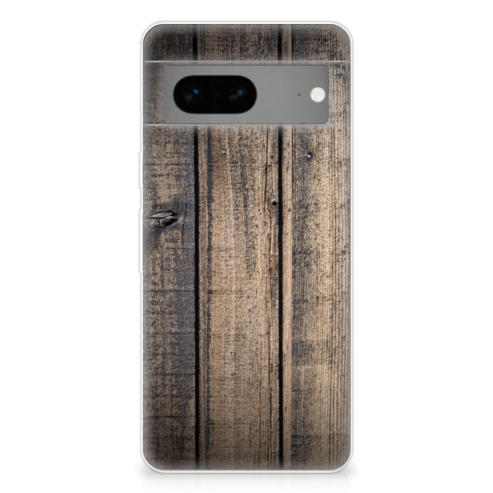 Google Pixel 7 Bumper Hoesje Steigerhout