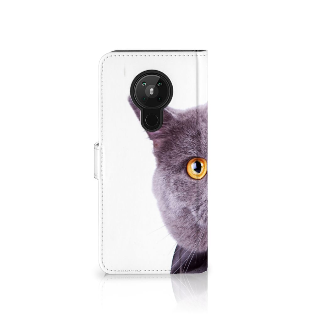 Nokia 5.3 Telefoonhoesje met Pasjes Kat