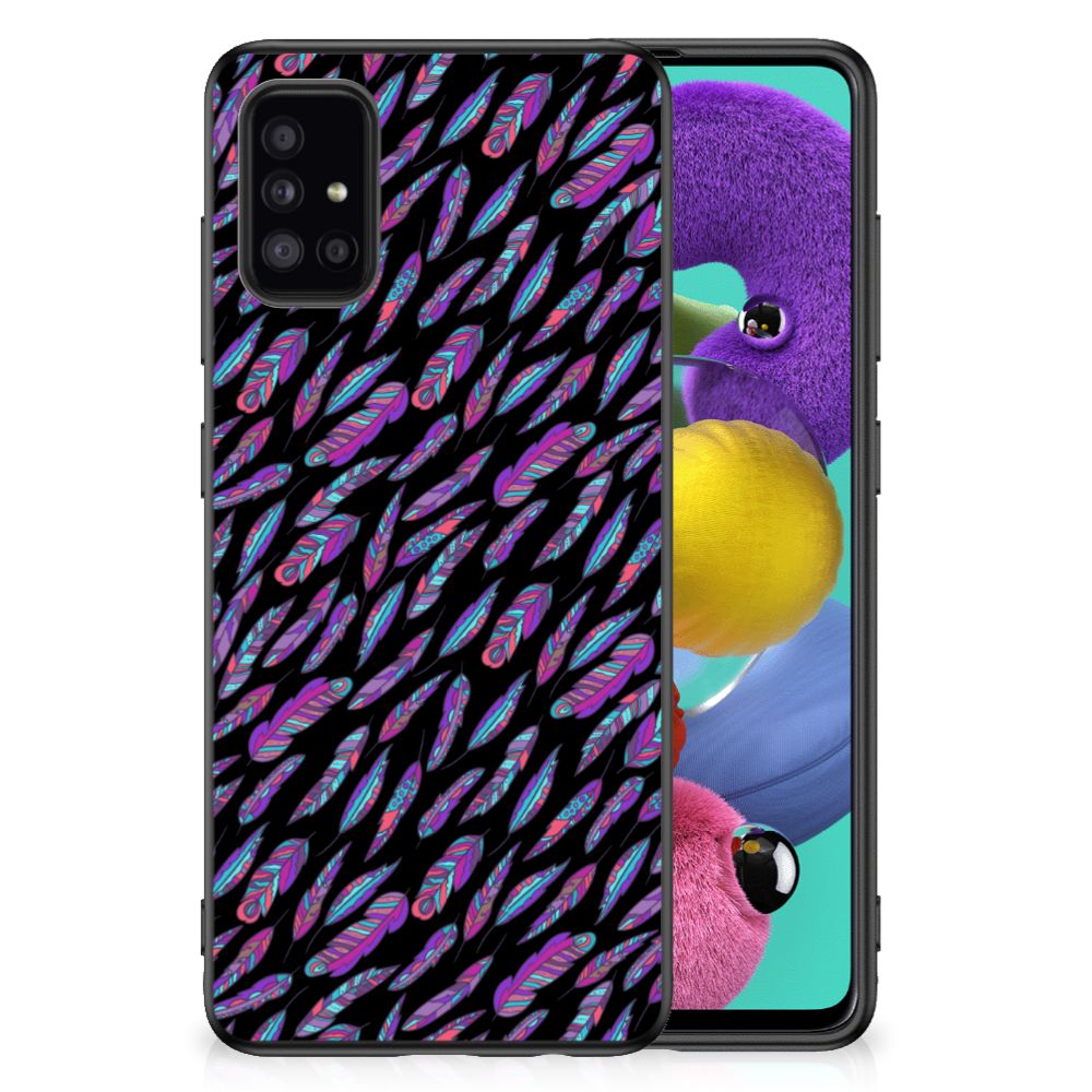 Samsung Galaxy A51 Bumper Case Feathers Color