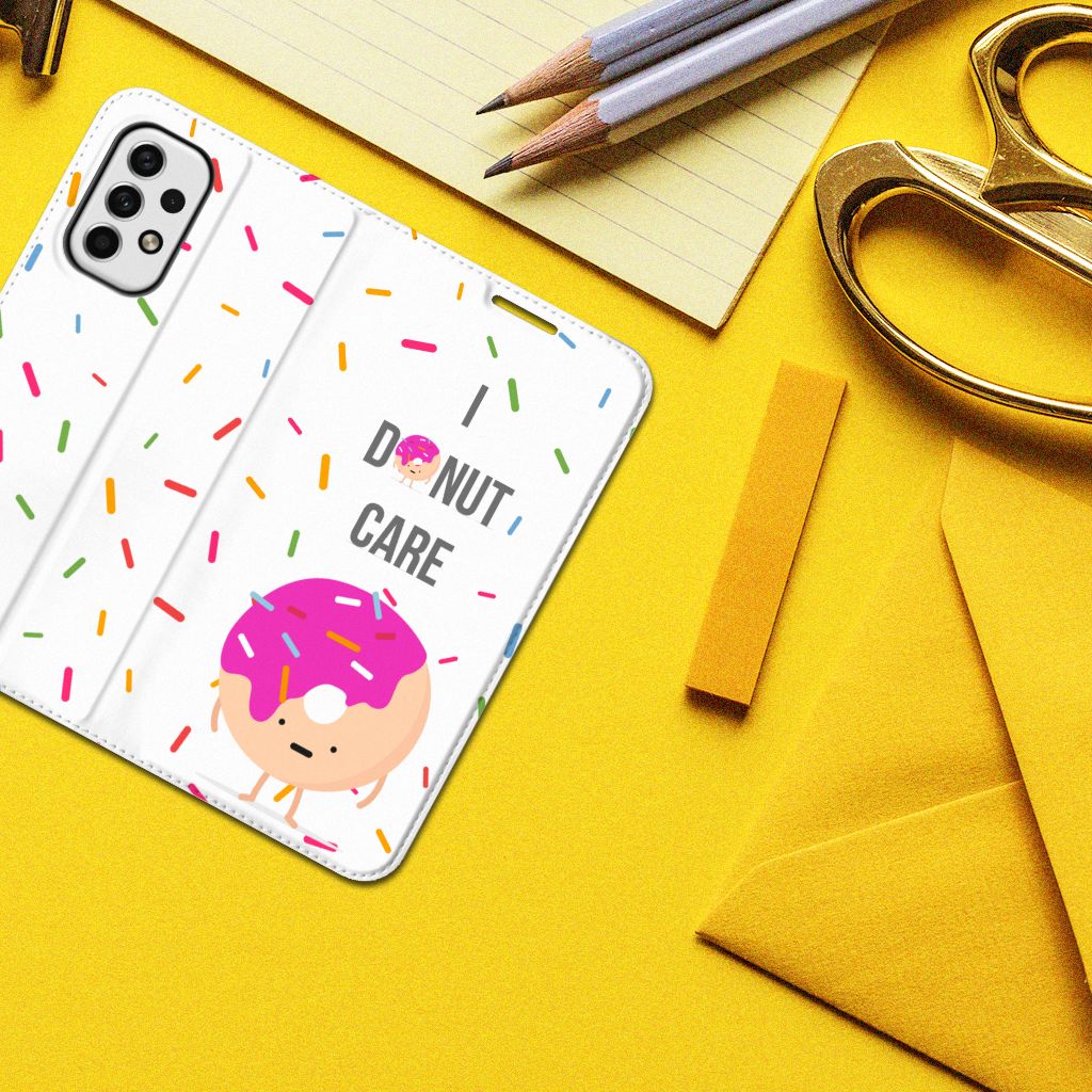Samsung Galaxy A23 Flip Style Cover Donut Roze - B2C Telecom