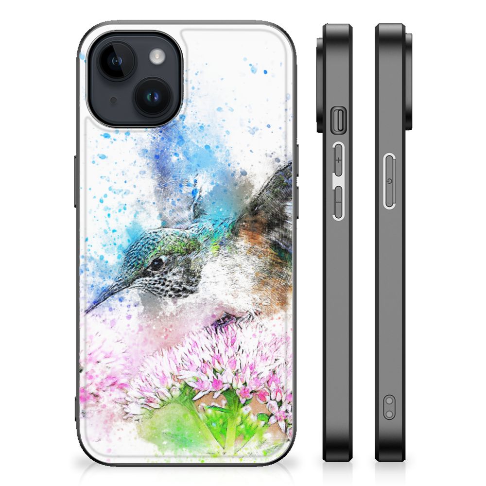 Kleurrijke Telefoonhoesje iPhone 15 Plus Vogel