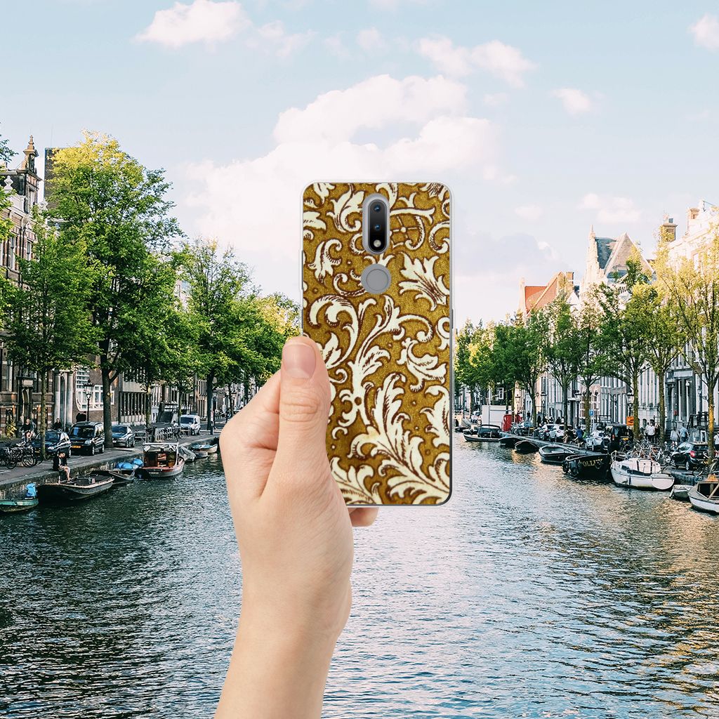 Siliconen Hoesje Nokia 2.4 Barok Goud