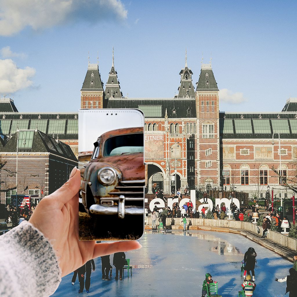 Motorola Moto G7 Power Telefoonhoesje met foto Vintage Auto