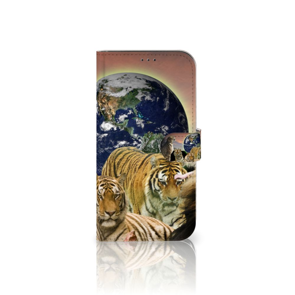 Apple iPhone 12 Pro Max Telefoonhoesje met Pasjes Roofdieren