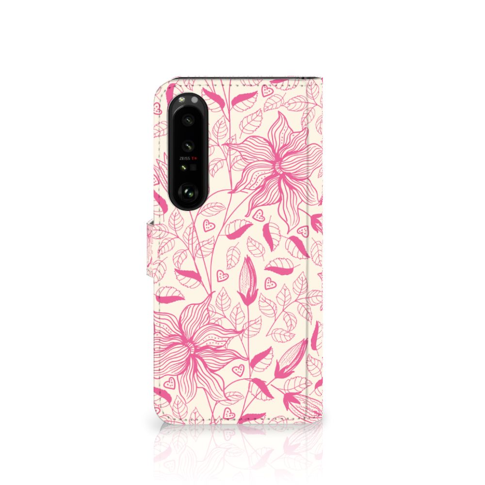 Sony Xperia 1 IV Hoesje Pink Flowers