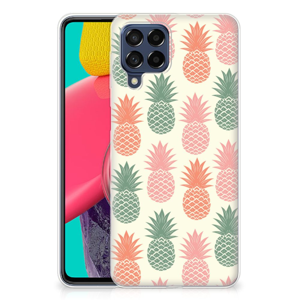 Samsung Galaxy M53 Siliconen Case Ananas