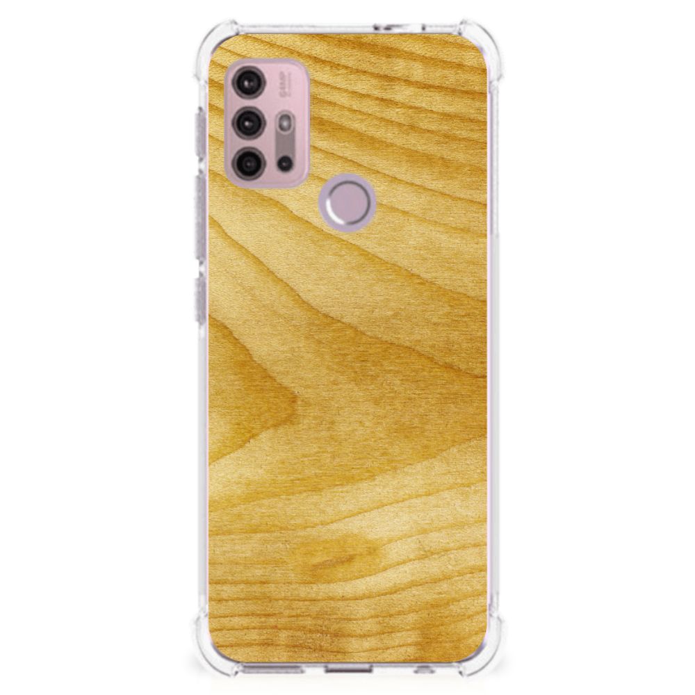 Motorola Moto G30 | G20 | G10 Stevig Telefoonhoesje Licht Hout