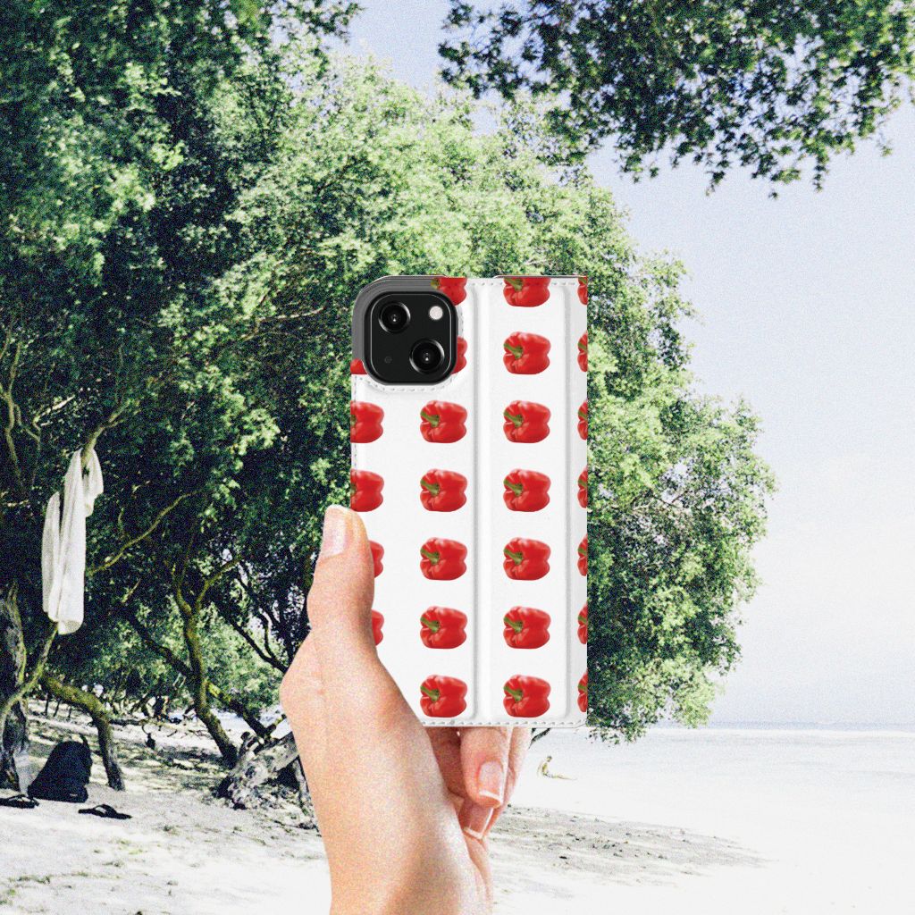 iPhone 13 Flip Style Cover Paprika Red