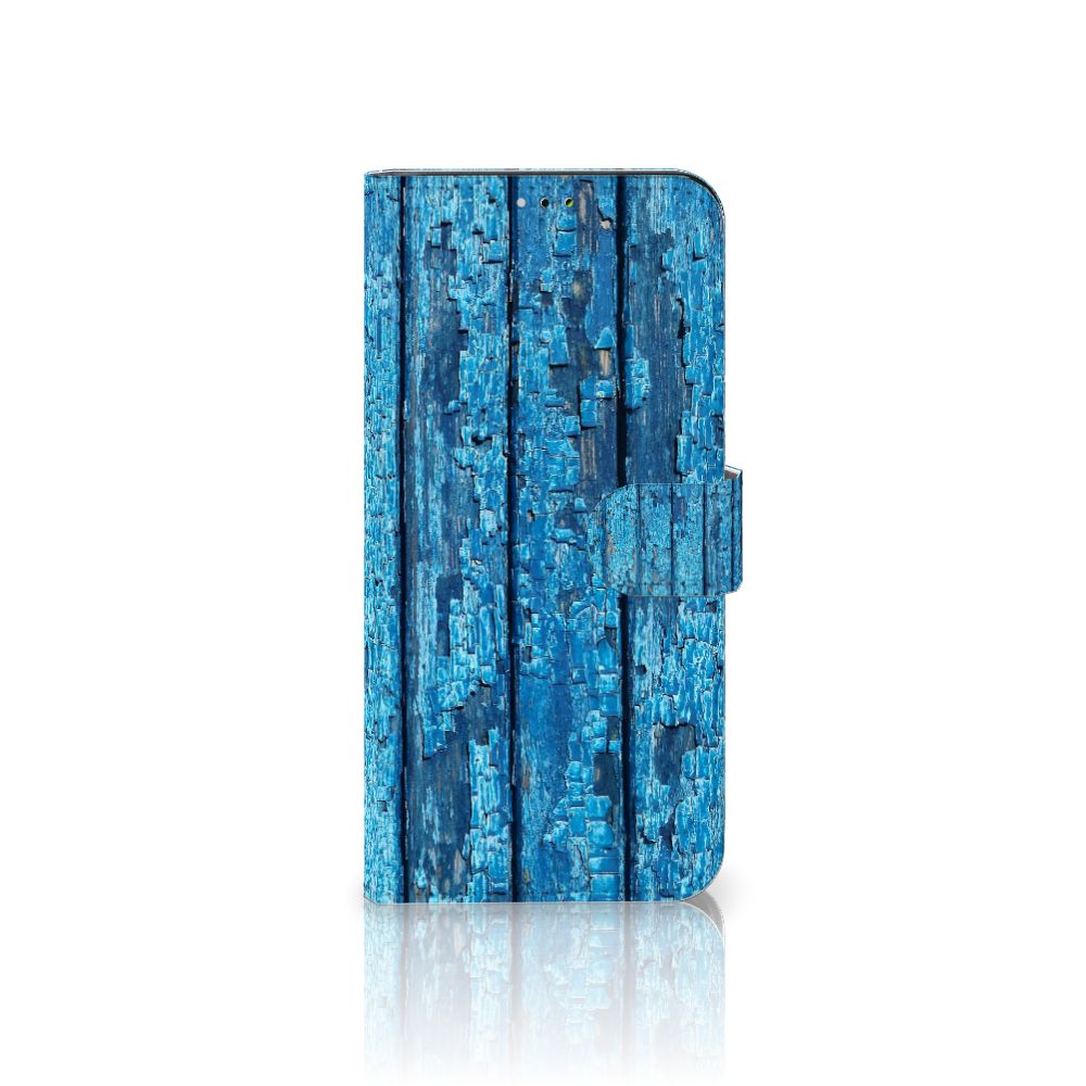 Samsung Galaxy A03 Book Style Case Wood Blue