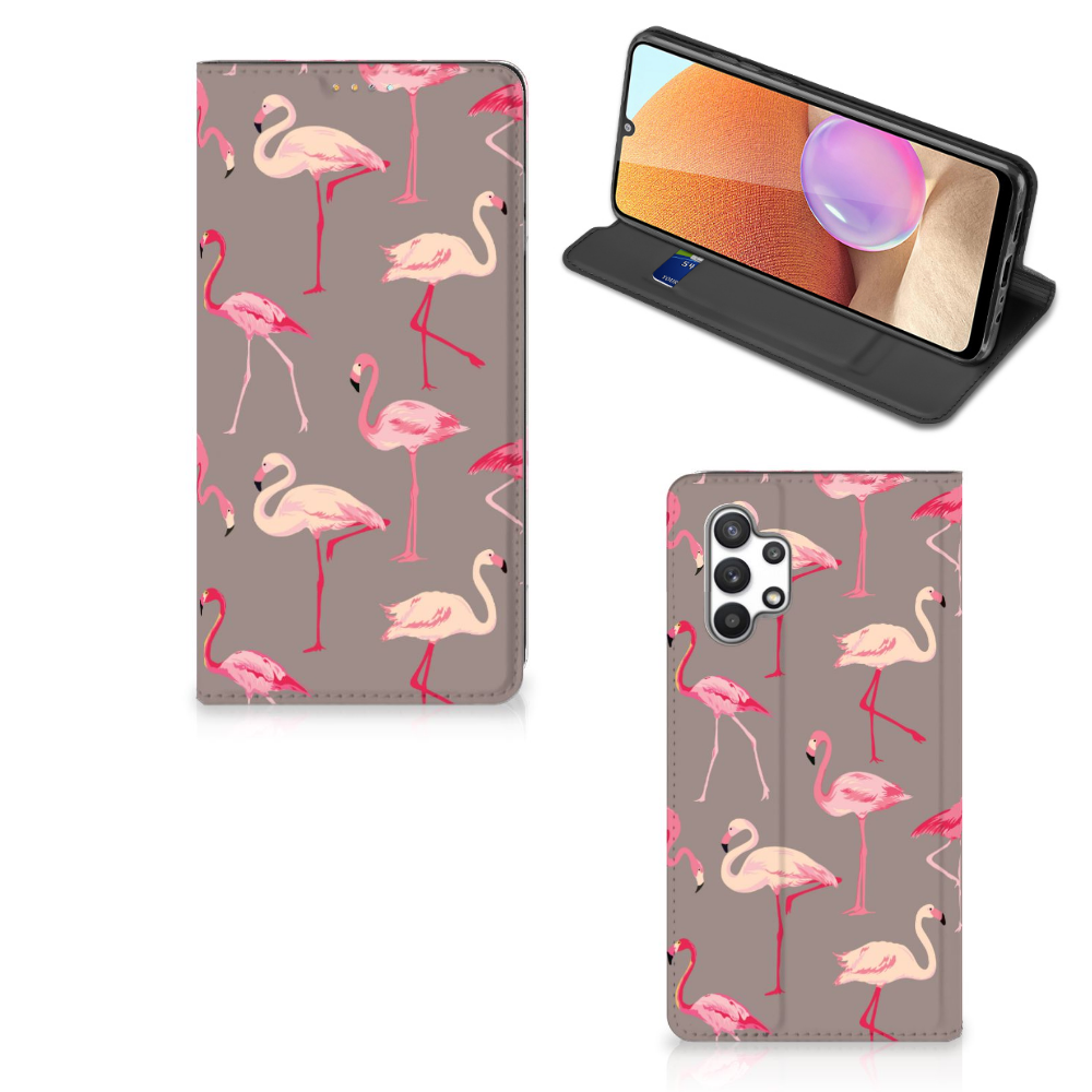 Samsung Galaxy A32 4G | A32 5G Enterprise Editie Hoesje maken Flamingo - B2C Telecom