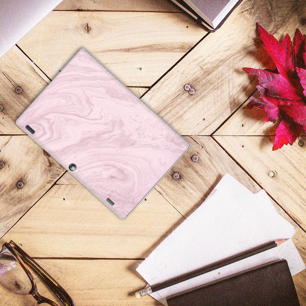 Lenovo Tab 10 | Tab 2 A10-30 Tablet Back Cover Marble Pink - Origineel Cadeau Vriendin - B2C Telecom