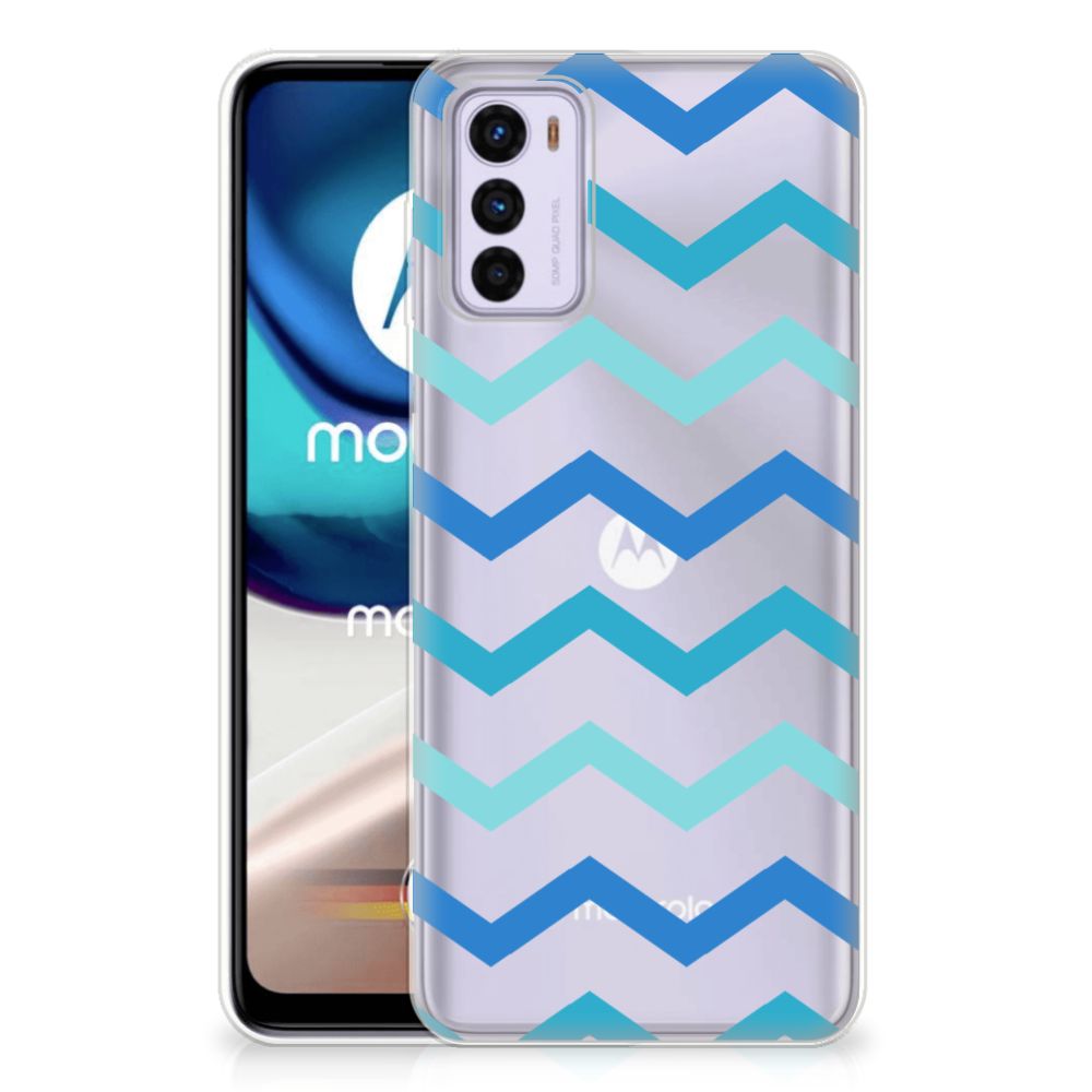 Motorola Moto G42 TPU bumper Zigzag Blauw B2C Telecom