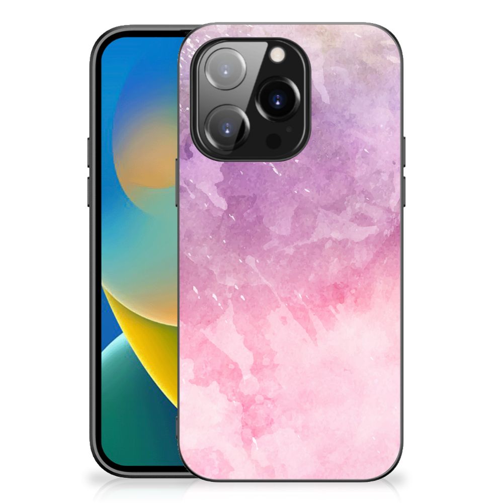 Kleurrijke Telefoonhoesje iPhone 14 Pro Pink Purple Paint B2C Telecom