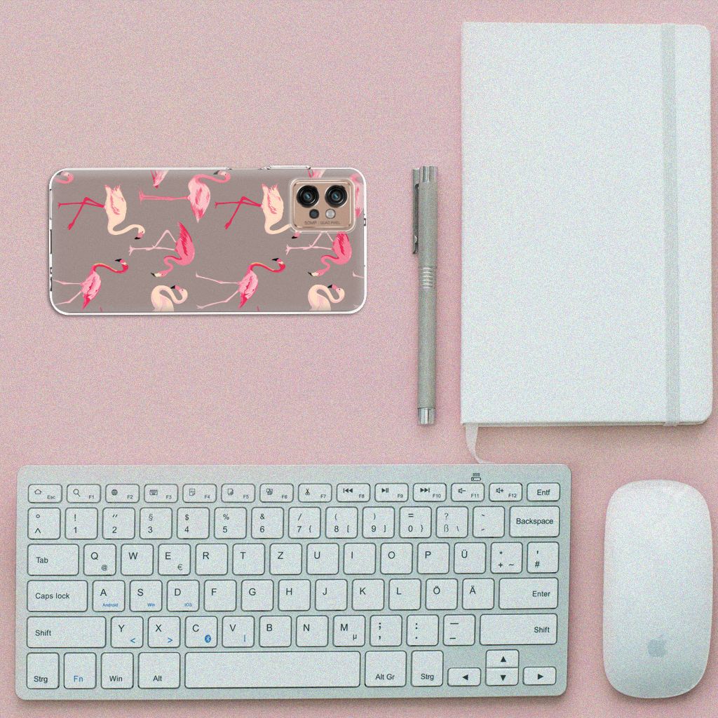Motorola Moto G32 TPU Hoesje Flamingo B2C Telecom