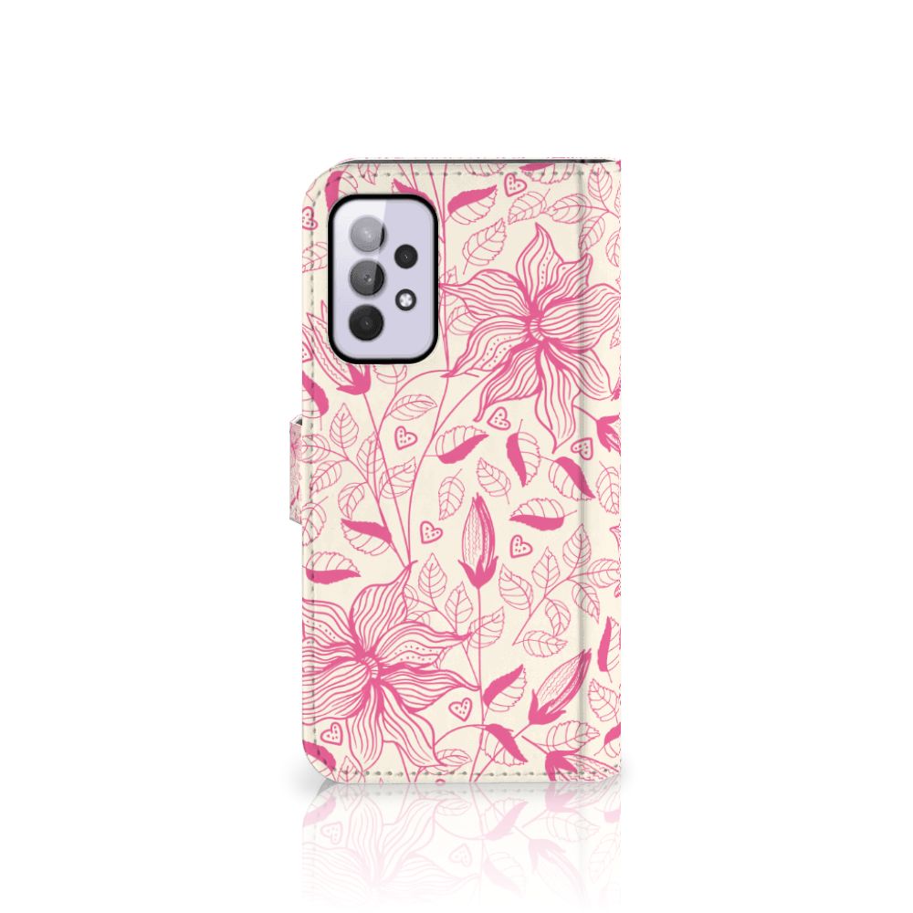 Samsung Galaxy A33 5G Hoesje Pink Flowers