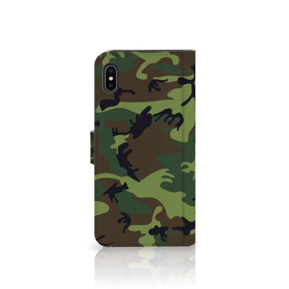 Apple iPhone Xs Max Telefoon Hoesje Army Dark