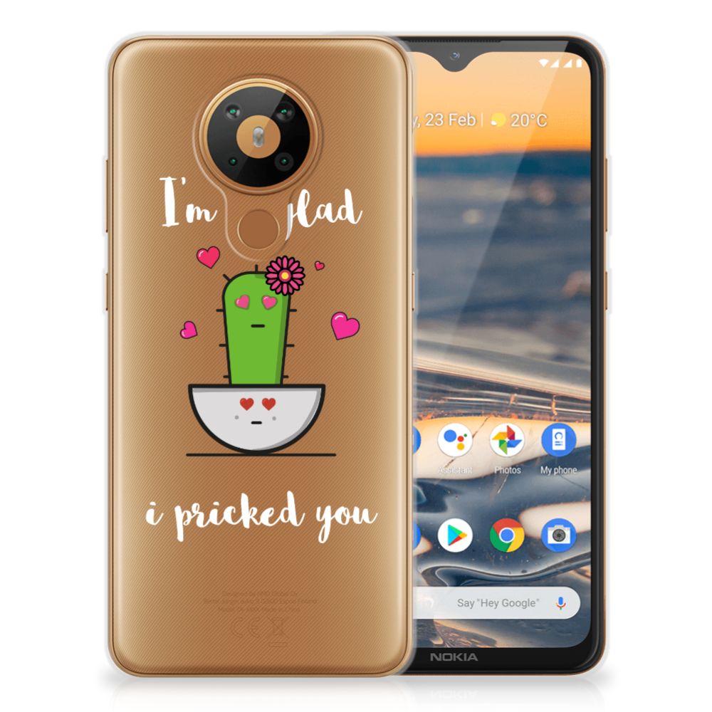 Nokia 5.3 Telefoonhoesje met Naam Cactus Glad B2C Telecom