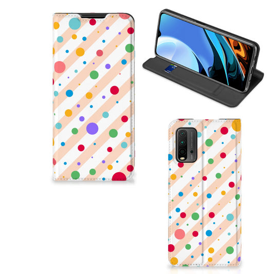 Xiaomi Poco M3 | Redmi 9T Hoesje met Magneet Dots