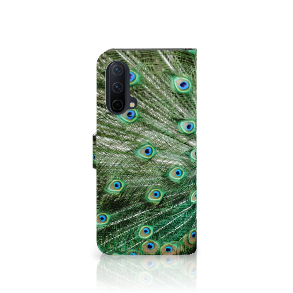 OnePlus Nord CE 5G Telefoonhoesje met Pasjes Pauw