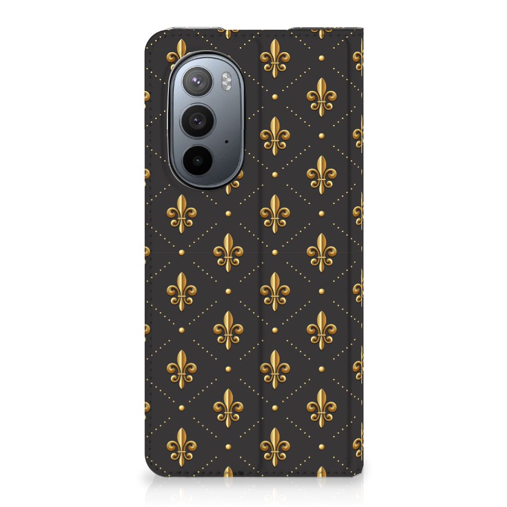 Motorola Edge 30 Pro Hoesje met Magneet Franse Lelie - B2C Telecom
