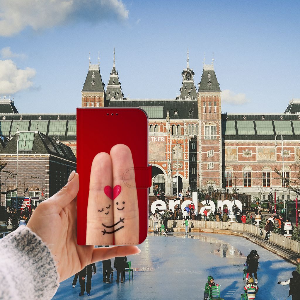 iPhone 13 Pro Max Wallet Case met Pasjes Liefde - Origineel Romantisch Cadeau