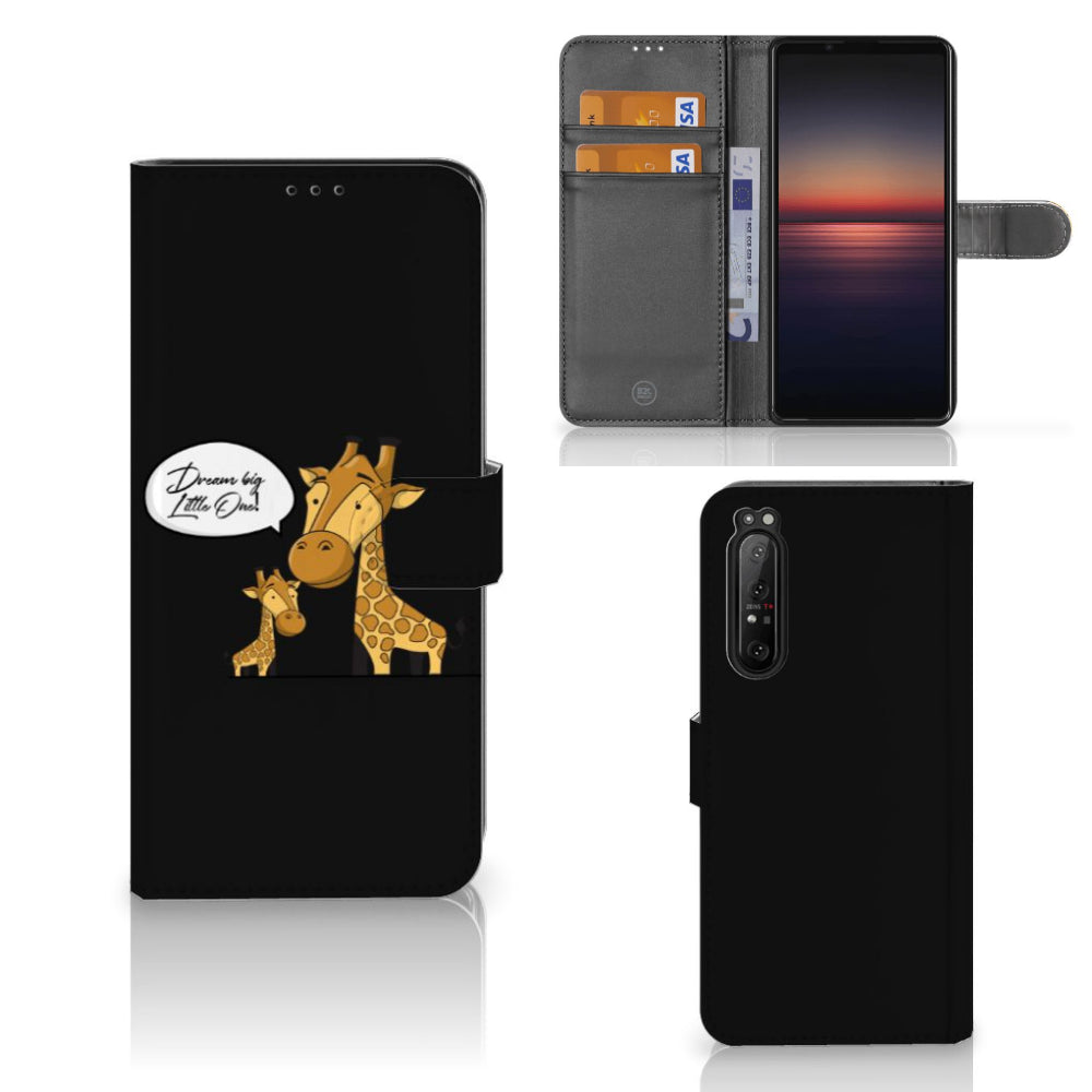 Sony Xperia 1 II Leuk Hoesje Giraffe