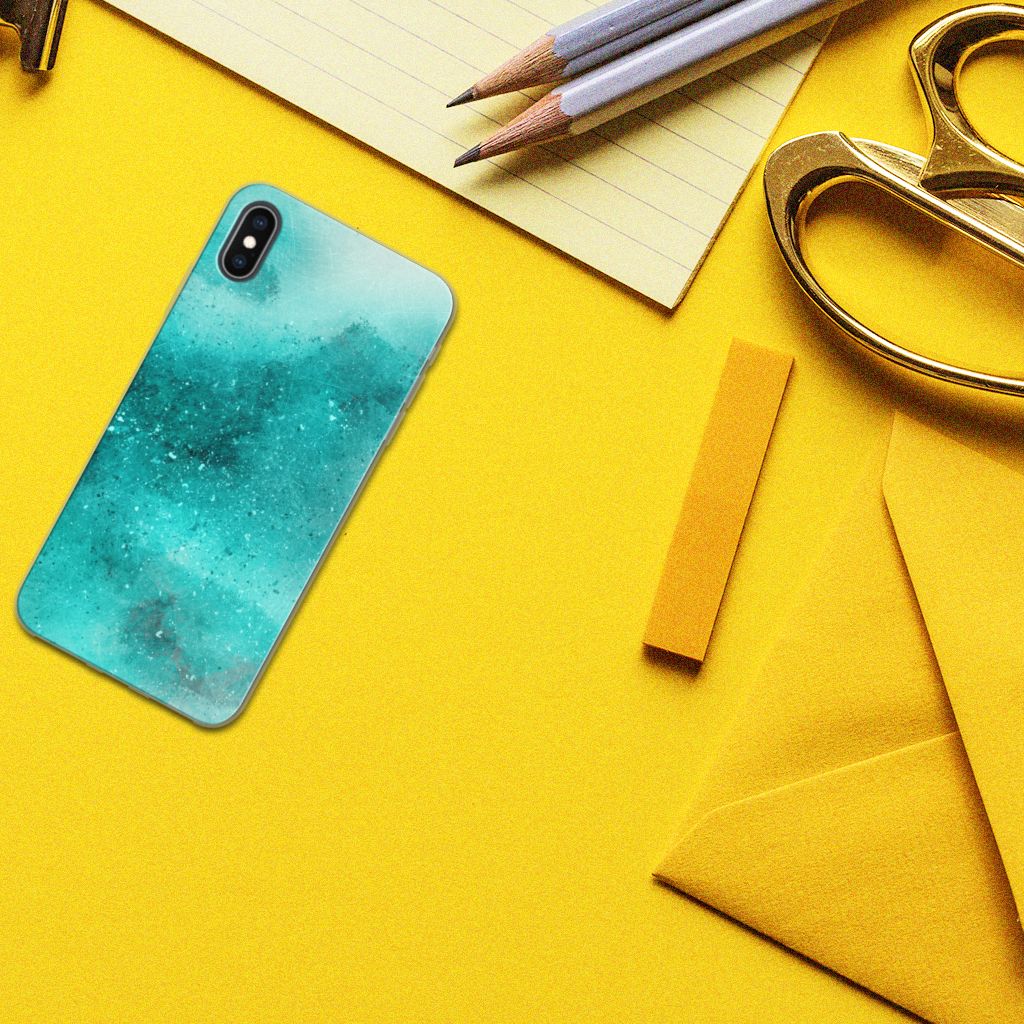 Hoesje maken Apple iPhone Xs Max Painting Blue