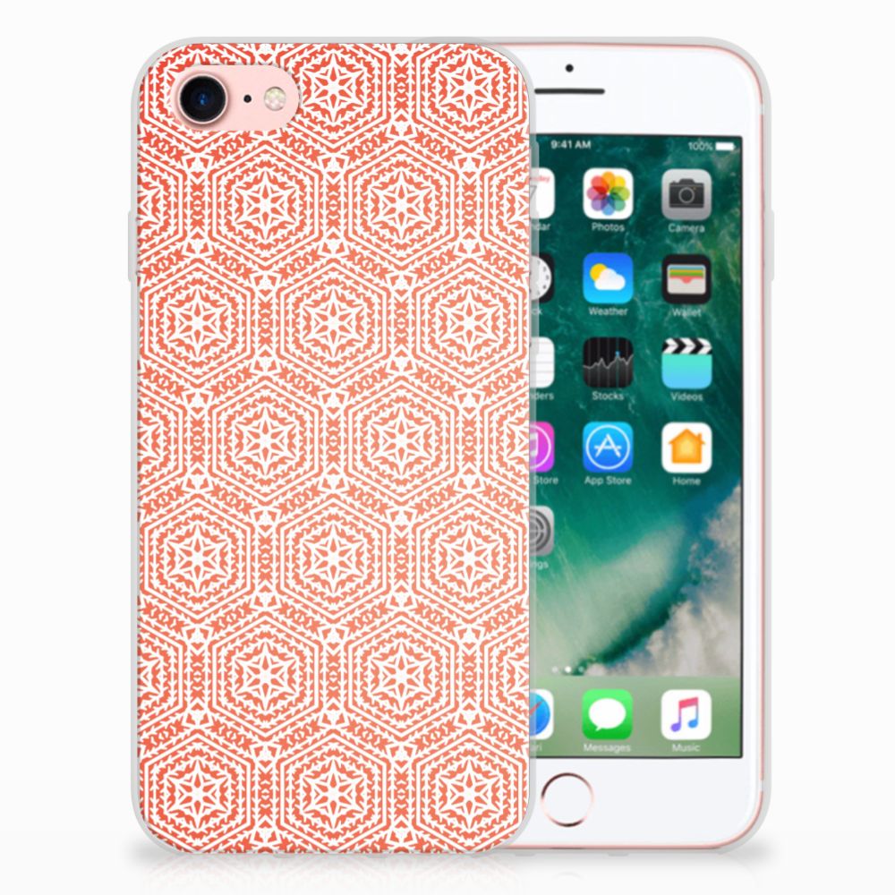 iPhone SE 2022 | SE 2020 | 8 | 7 TPU bumper Pattern Orange