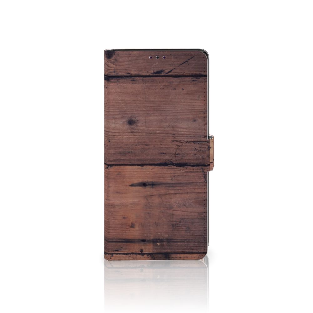 Samsung Galaxy Note20 Ultra Book Style Case Old Wood