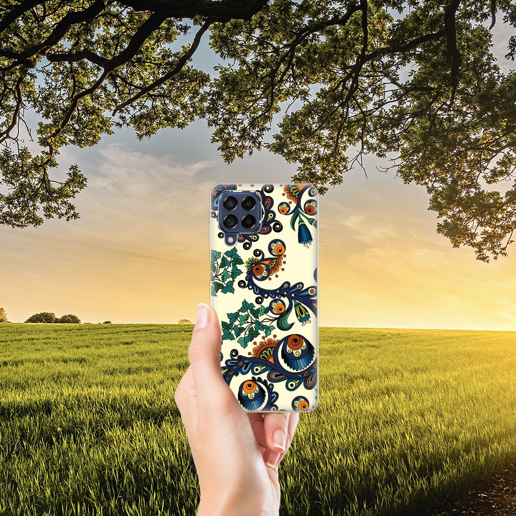 Siliconen Hoesje Samsung Galaxy M53 Barok Flower